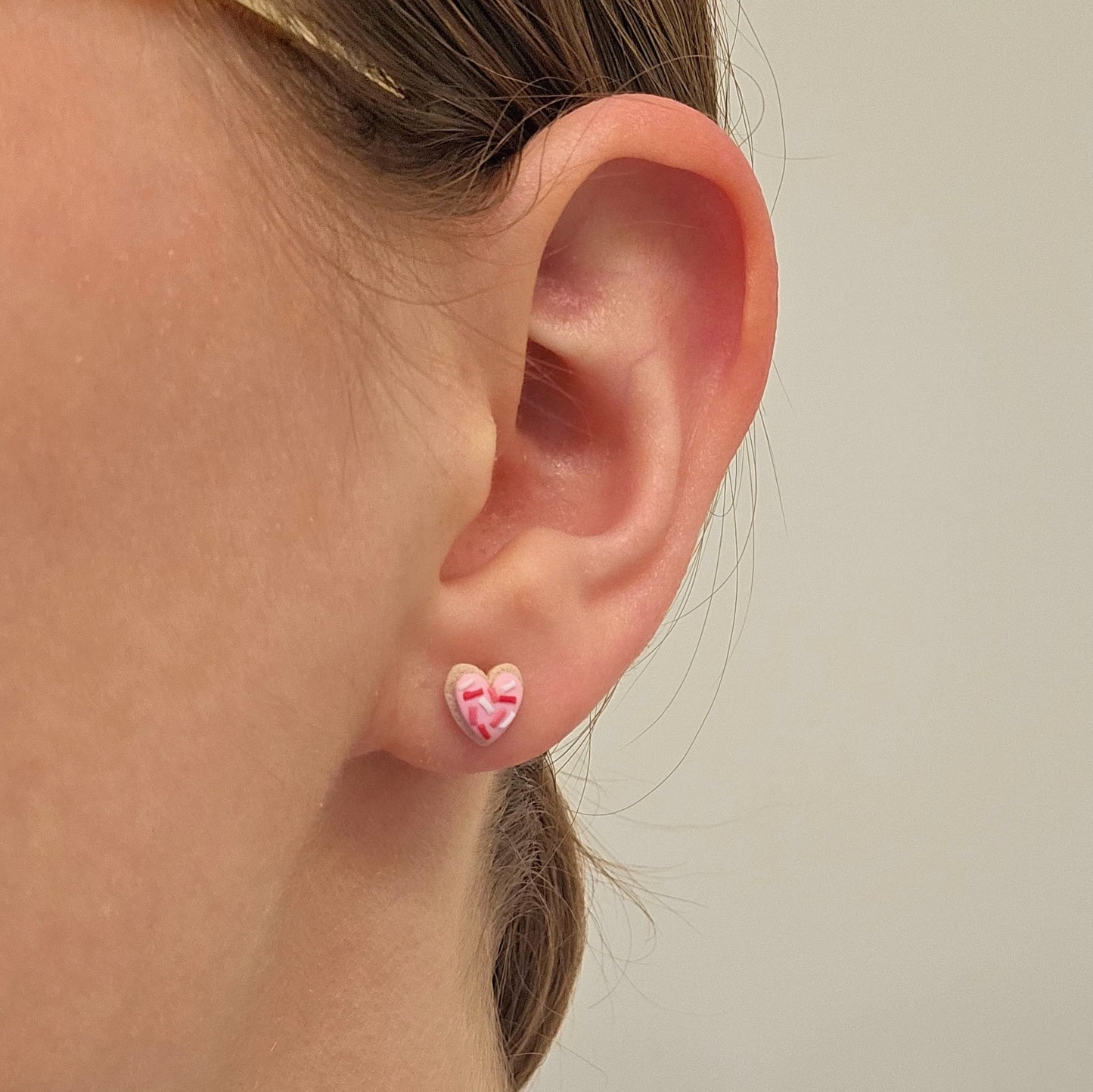 Handmade Valentine's Day Kids Clay Earrings