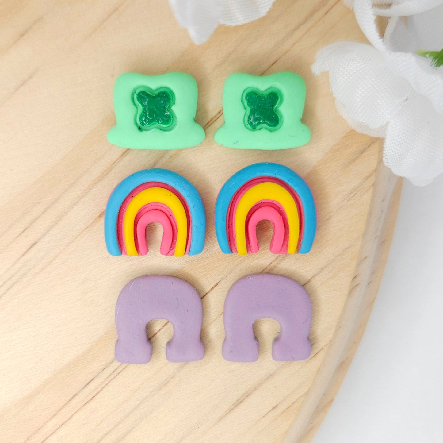 Lucky Charm St. Patrick's Polymer Clay Earrings