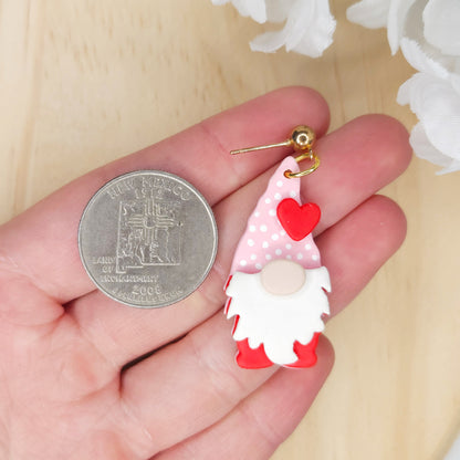 Handmade Polymer Clay Valentine's Day Earrings