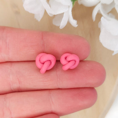 Knot Polymer Clay Stud Earrings (FREE Earrings!)