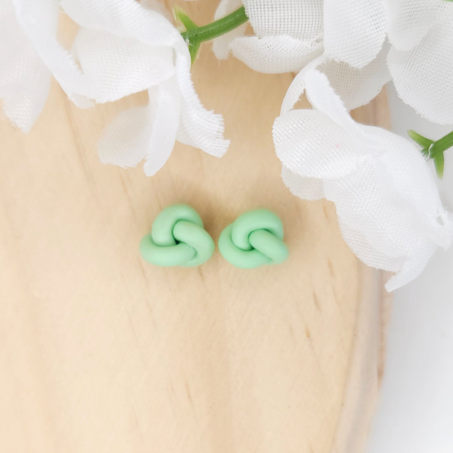 Knot Polymer Clay Stud Earrings (FREE Earrings!)