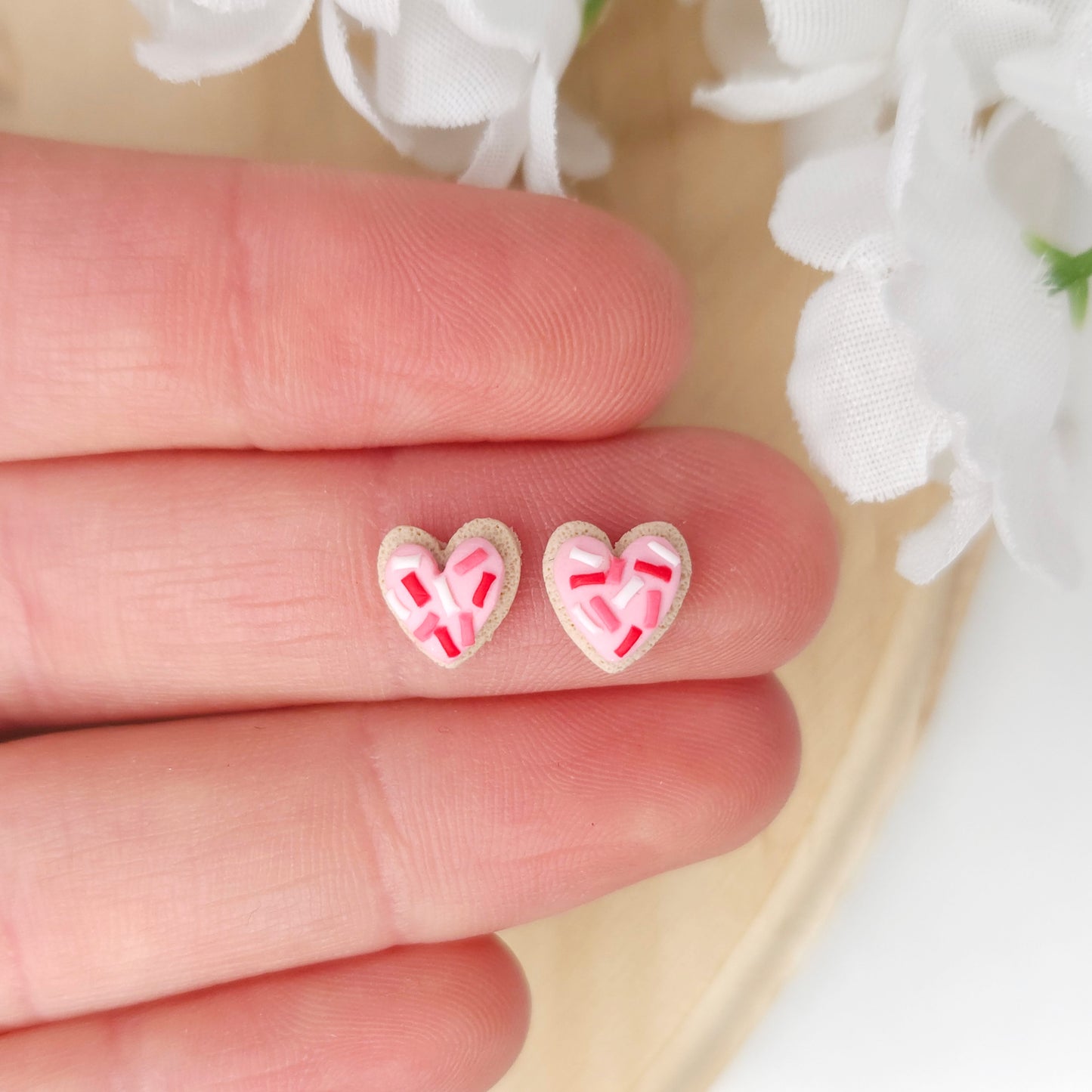 Handmade Valentine's Day Kids Clay Earrings