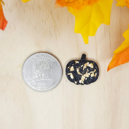 Handmade Pumpkin Studs Polymer Clay Earrings