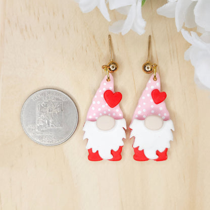 Handmade Polymer Clay Valentine's Day Earrings