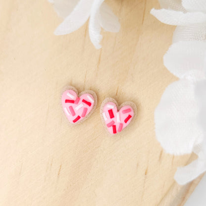 Handmade Valentine's Day Kids Clay Earrings