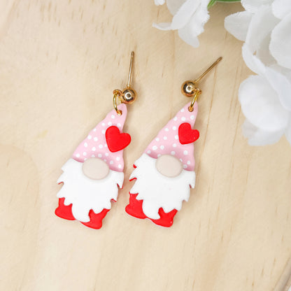 Handmade Polymer Clay Valentine's Day Earrings